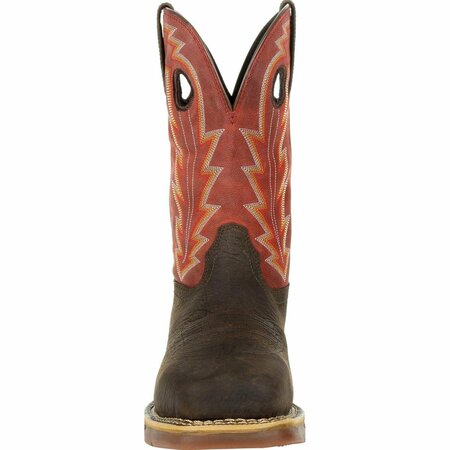 Rocky Long Range Composite Toe Waterproof Western Boot, BROWN/RED, M, Size 12 RKW0319
